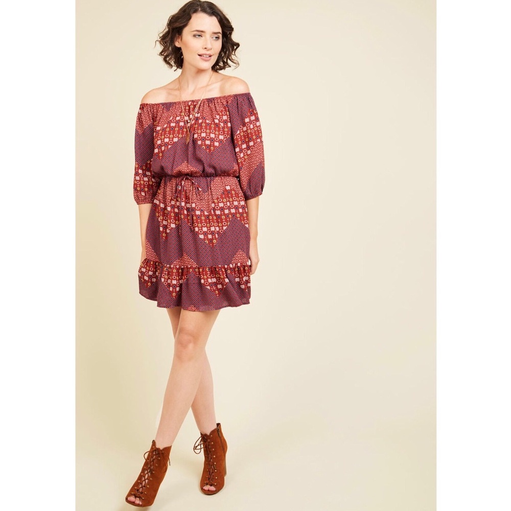 Everly Boho Off-the-Shoulder Dress!